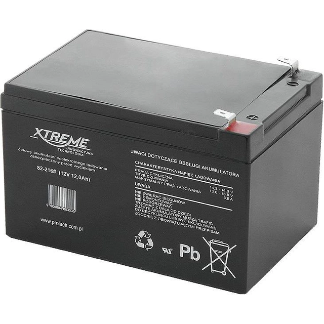 Xtreme-akku 12V/12Ah (82-216#)