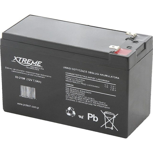 Xtreme-akku 12V/7.5Ah (82-219#)