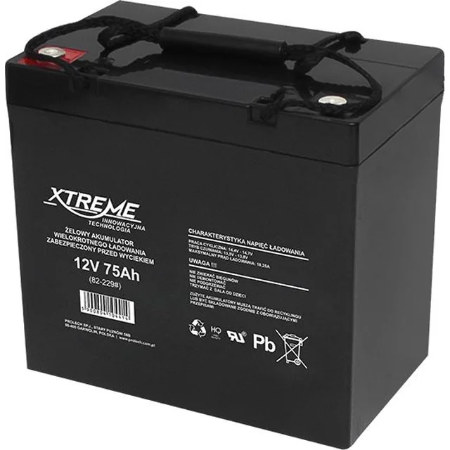 Xtreme-akku 12V/75Ah (82-229)