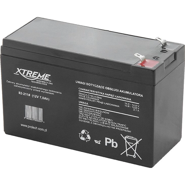 Xtreme akkumulátor 12V/7Ah (82-211#)