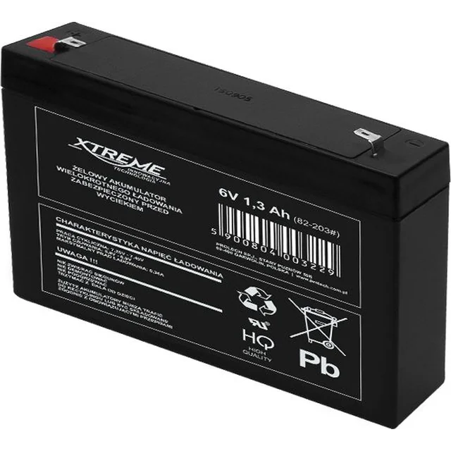 Xtreme-batterij 6V/1.3Ah (82-203#)