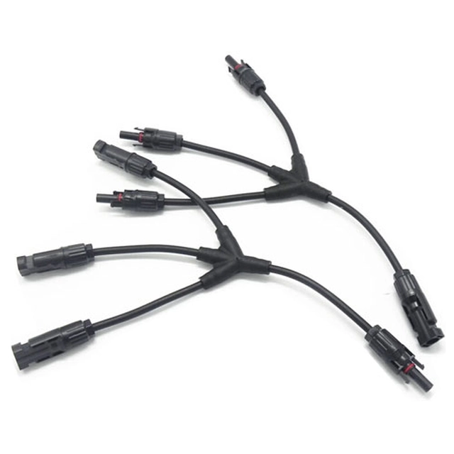 Y-connector met kabel,MC4 3 in de 1 Parallel 1000V IP67