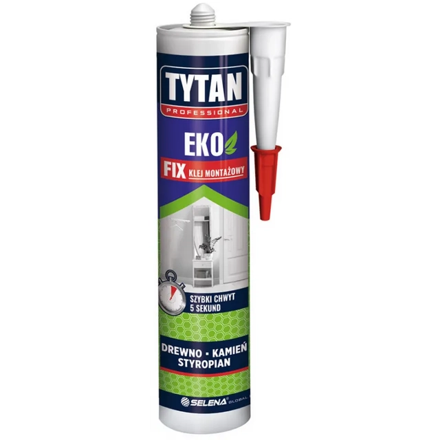 Ympäristöystävällinen vesiohenteinen kiinnitysliima Tytan Eco Fix 290 ml