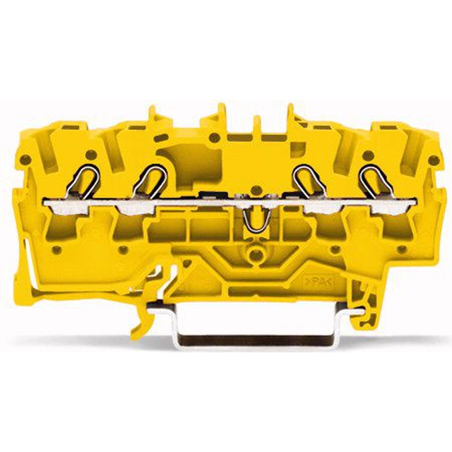Υποδοχή Wago 4-przewodowa 2,5mm2 κίτρινη (2002-1406)