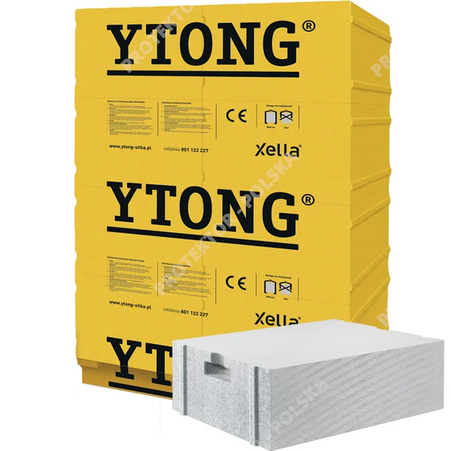 YTONG PP4,/0,6 S+GT 36,5 cm 365x599x199mm κατασκευαστής XELLA γλώσσα και αυλάκωση με προφίλ