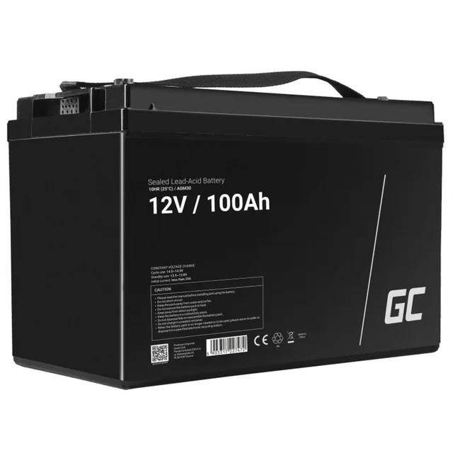 Zaļā elementa UPS akumulators AGM30 100 Ah 12 V