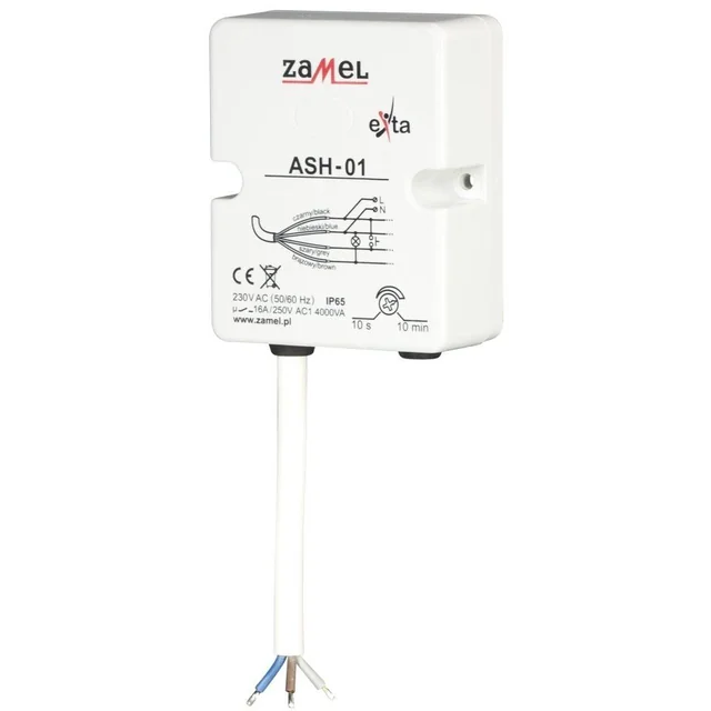 Zamel Automat schodowy 16A 230V AC 4000VA 1Z 0,2-10min ASH-01 (EXT10000001)