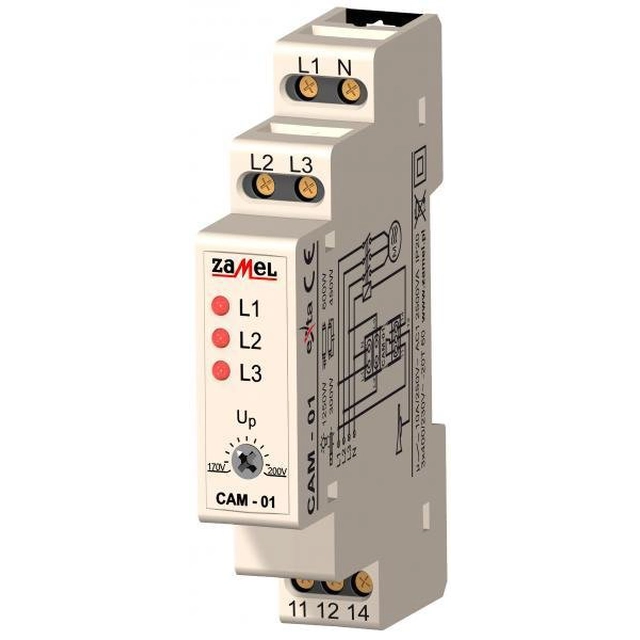 Zamel Czujnik asimetría Faz 230/400V AC CAM-01