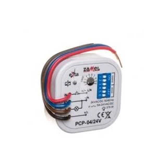 Zamel időzítő relé 24V AC/DC PCP-04/24V (EXT10000089)