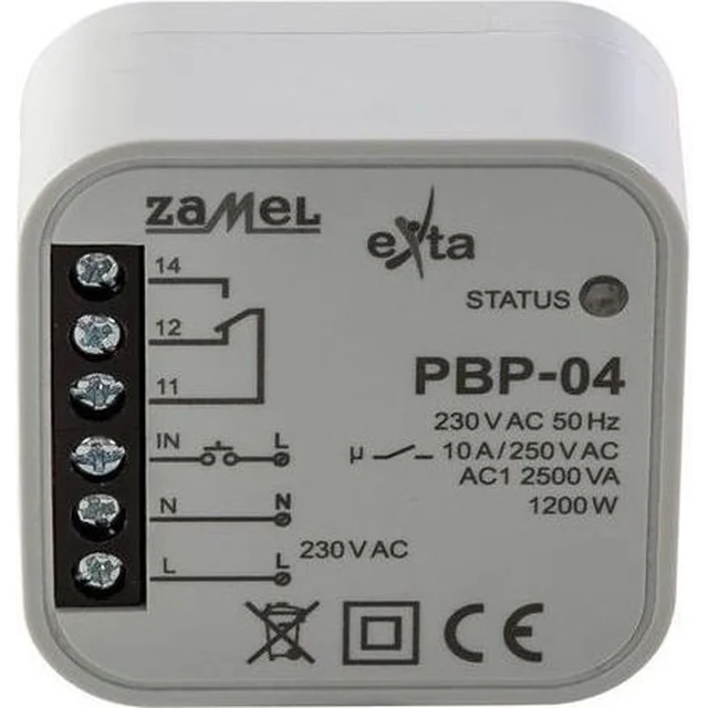 Zamel Przekaźnik bistabilny uniwersalny dopuszkowy 230V AC 10A (PBP-04)