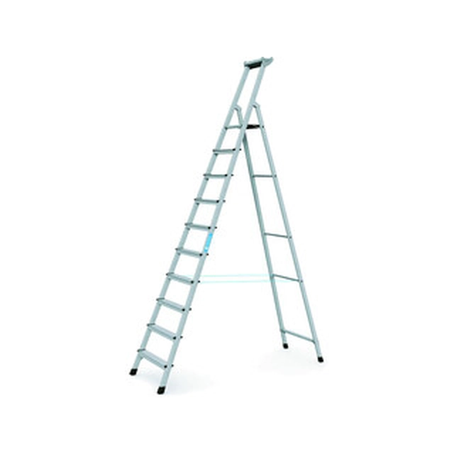 Zarges eenzijdig beloopbare platformladder 10 graden | Podiumhoogte: 2,49 m | Aluminium