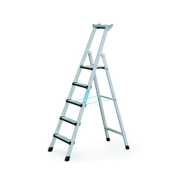 Zarges eenzijdig beloopbare platformladder 5 graden | Podiumhoogte: 1,25 m | Aluminium