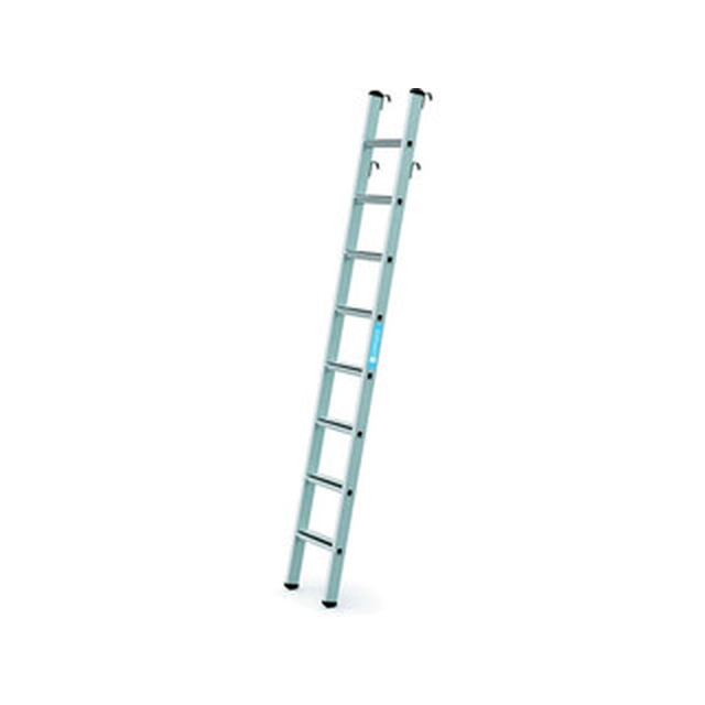 Zarges fixed shelf ladder 8 degrees | 2,28 m | Aluminum