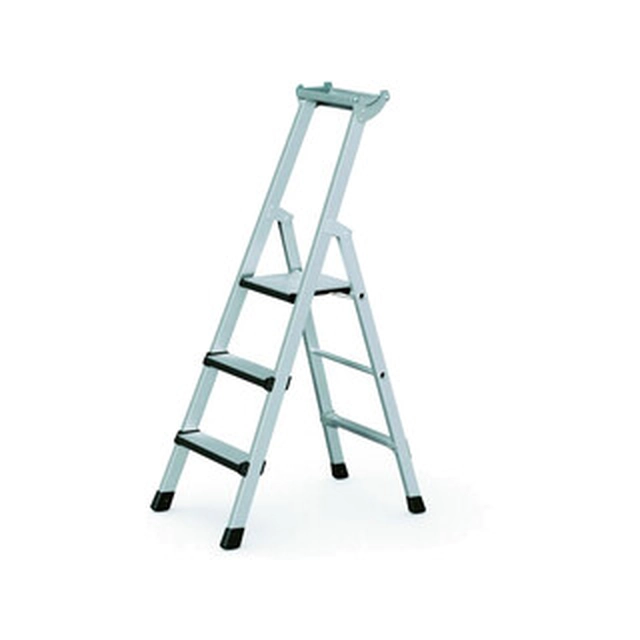 Zarges platform ladder that can be walked on one side 3 degrees | Podium height: 0,75 m | Aluminum