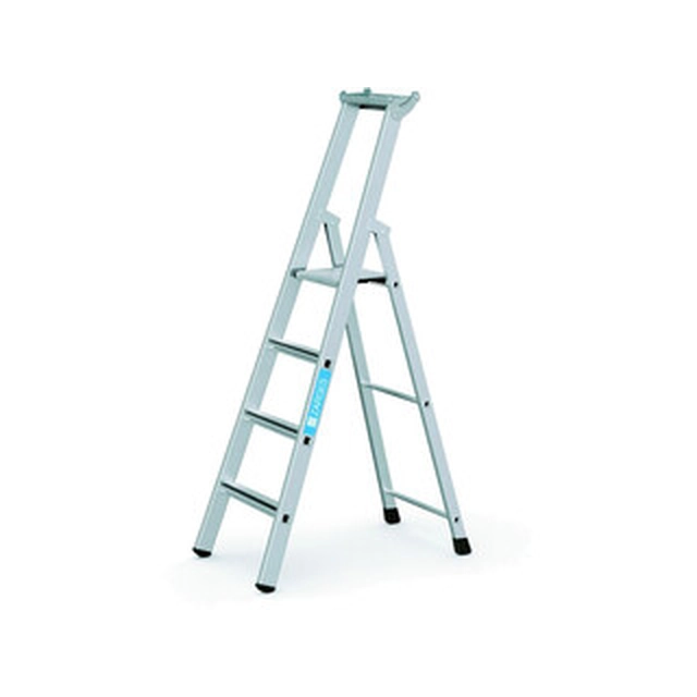 Zarges platform ladder that can be walked on one side 4 degrees | Podium height: 1,06 m | Aluminum