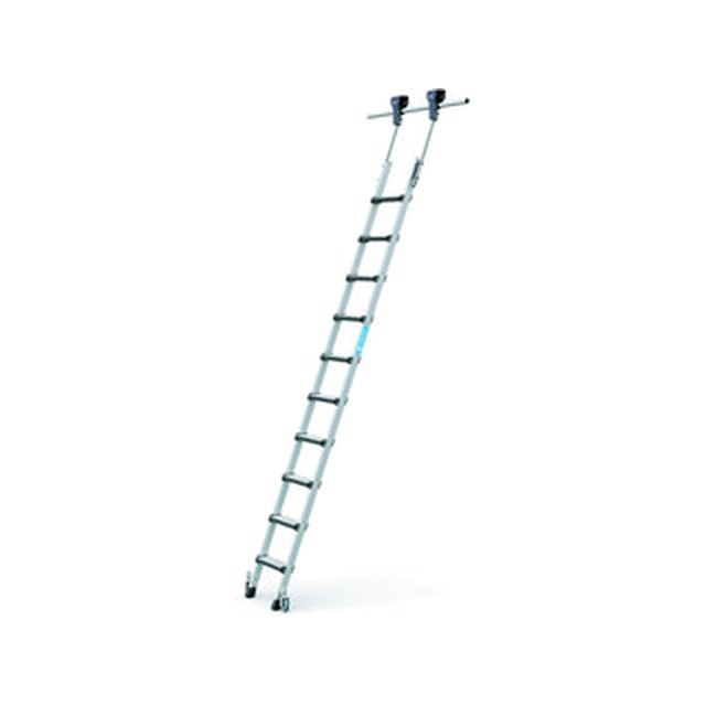 Zarges rolling shelf ladder 10 degrees | Aluminum