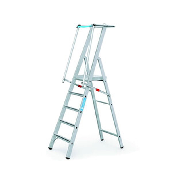 Zarges step ladder with a large podium 4 degrees | Podium height: 1,06 m | Aluminum