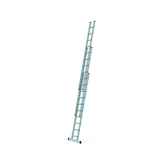 Zarges three-part sliding ladder 3 x 10 degrees | 6,65 m | Aluminum