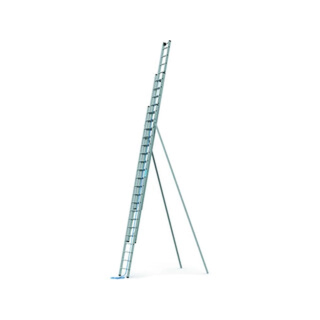 Zarges three-part sliding ladder 3 x 20 degrees | 14,2 m | Aluminum