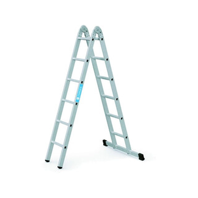 Zarges tweedelige multifunctionele ladder 2 x 6 graden | 3,6 m | Aluminium