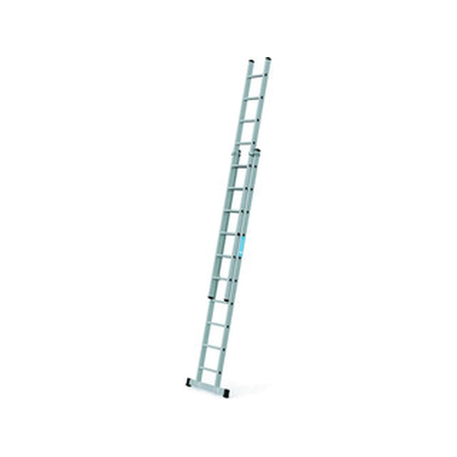 Zarges two-part sliding ladder 2 x 10 degrees | 4,96 m | Aluminum