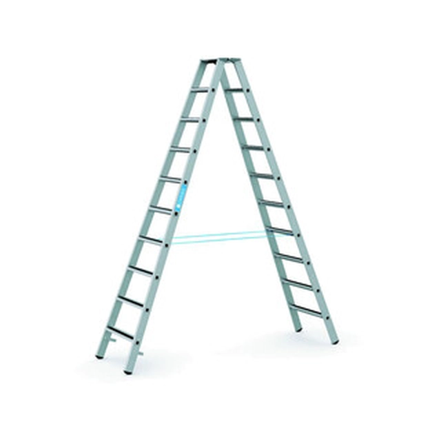 Zarges two-sided standing ladder 2 x 10 degrees | 2,83 m | Aluminum