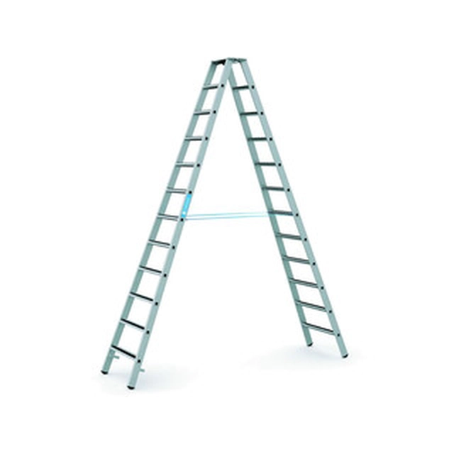 Zarges two-sided standing ladder 2 x 12 degrees | 3,39 m | Aluminum