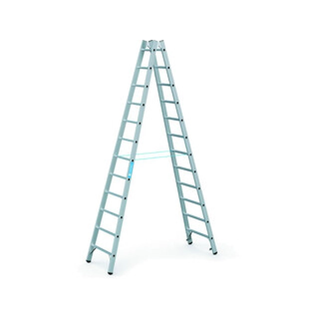 Zarges two-sided standing ladder 2 x 12 degrees | 3,46 m | Aluminum