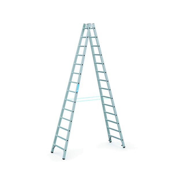 Zarges two-sided standing ladder 2 x 14 degrees | 4,02 m | Aluminum