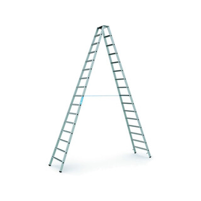 Zarges two-sided standing ladder 2 x 16 degrees | 4,51 m | Aluminum