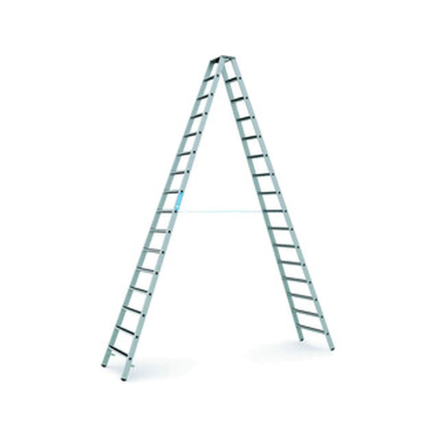 Zarges two-sided standing ladder 2 x 16 degrees | 4,51 m | Aluminum