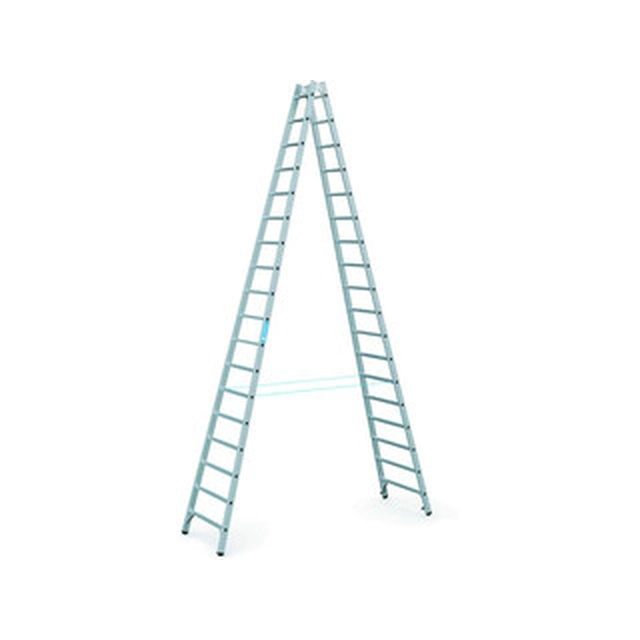 Zarges two-sided standing ladder 2 x 18 degrees | 5,14 m | Aluminum