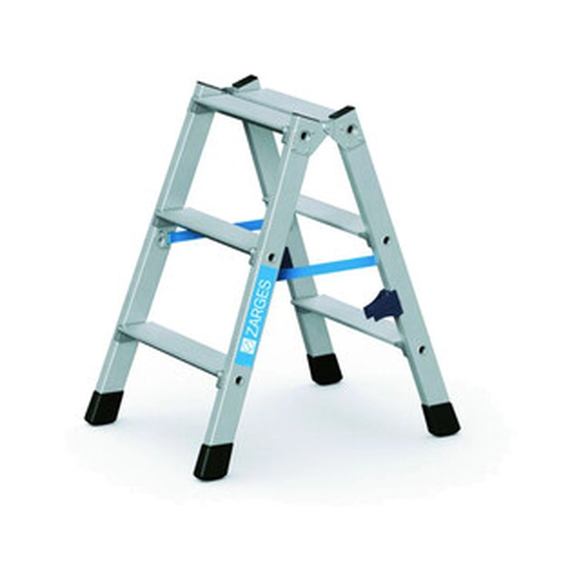 Zarges two-sided standing ladder 2 x 3 degrees | 0,68 m | Aluminum