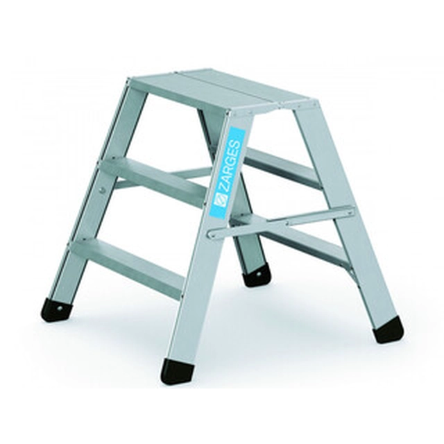 Zarges two-sided standing ladder 2 x 3 degrees | 0,74 m | Aluminum