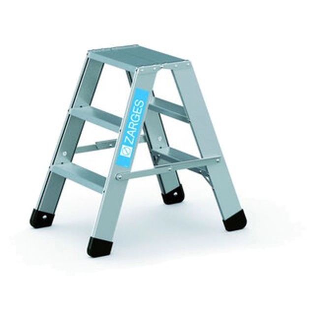 Zarges two-sided standing ladder 2 x 3 degrees | 0,74 m | Aluminum