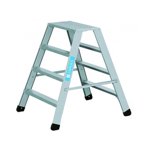 Zarges two-sided standing ladder 2 x 4 degrees | 0,99 m | Aluminum