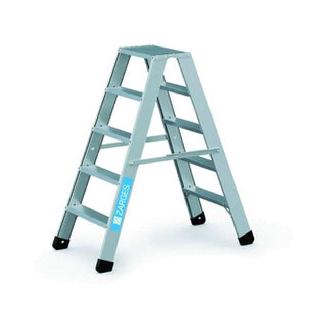 Zarges two-sided standing ladder 2 x 5 degrees | 1,2 m | Aluminum