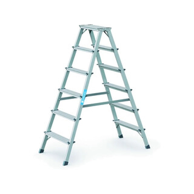 Zarges two-sided standing ladder 2 x 6 degrees | 1,4 m | Aluminum