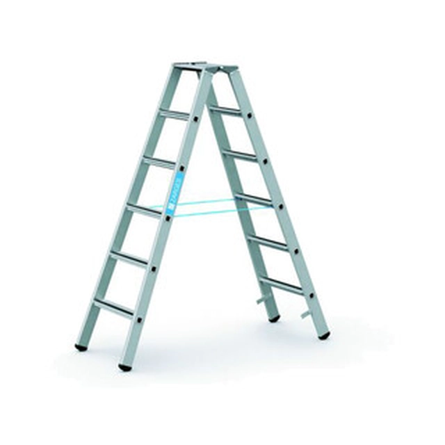 Zarges two-sided standing ladder 2 x 6 degrees | 1,7 m | Aluminum