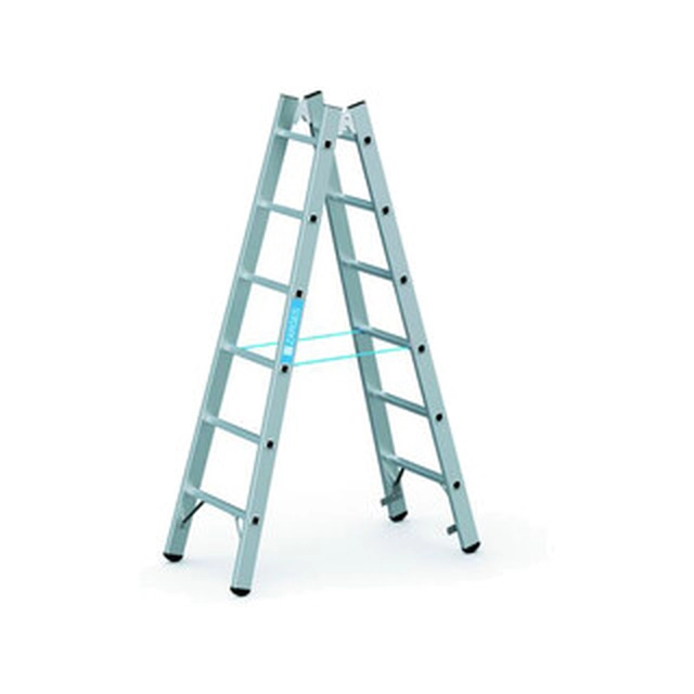 Zarges two-sided standing ladder 2 x 6 degrees | 1,78 m | Aluminum