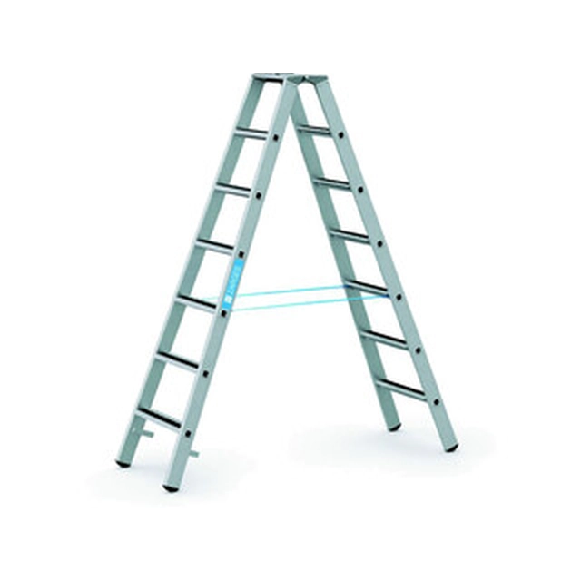 Zarges two-sided standing ladder 2 x 7 degrees | 1,98 m | Aluminum