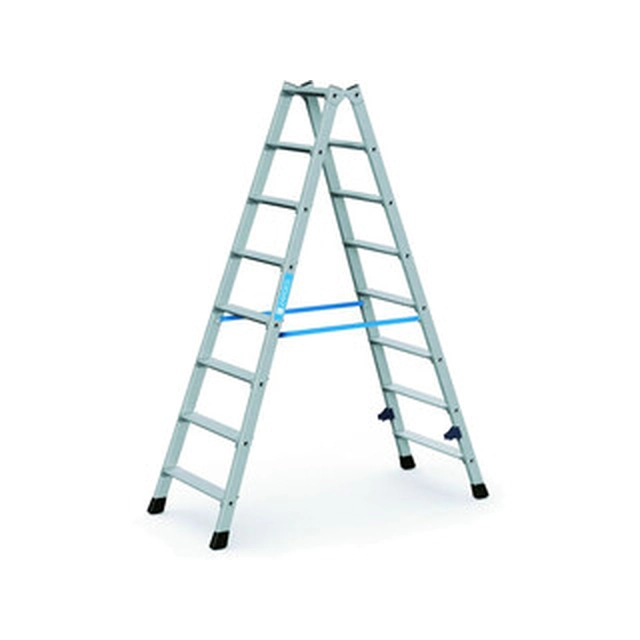 Zarges two-sided standing ladder 2 x 8 degrees | 1,84 m | Aluminum