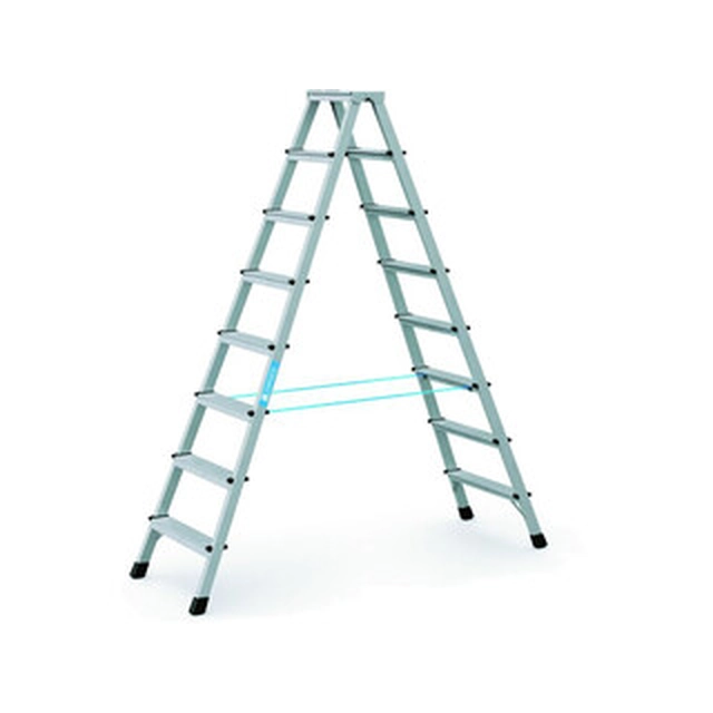 Zarges two-sided standing ladder 2 x 8 degrees | 2,17 m | Aluminum