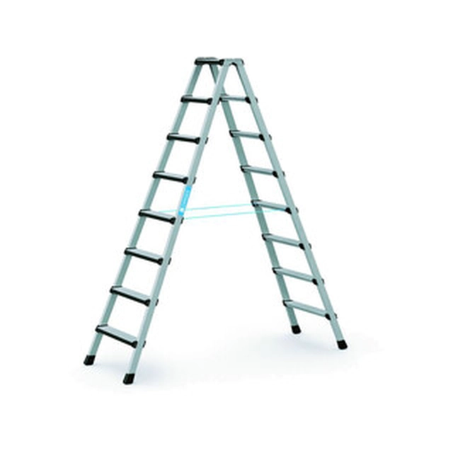 Zarges two-sided standing ladder 2 x 8 degrees | 2,18 m | Aluminum