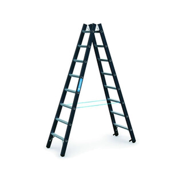 Zarges two-sided standing ladder 2 x 8 degrees | 2,34 m | Aluminum