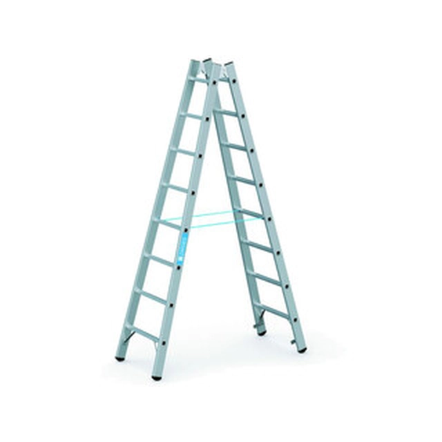 Zarges two-sided standing ladder 2 x 8 degrees | 2,34 m | Aluminum