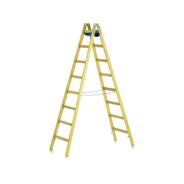 Zarges wooden standing ladder 2 x 7 degrees | 2,09 m