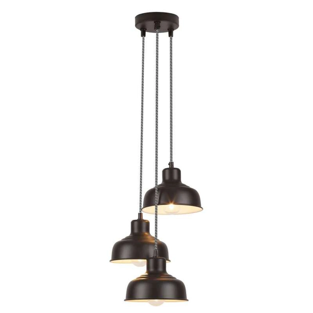 Závěsná lampa, přesahové svítidlo Rabalux Owen 3X25W E27 černá 2790