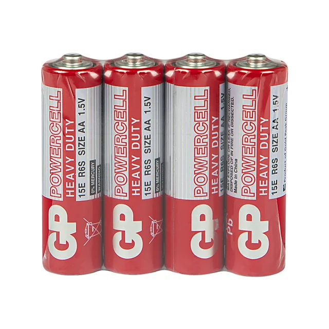 Zinkokarbonová baterie AA 1.5 R6 GP 4 Kus