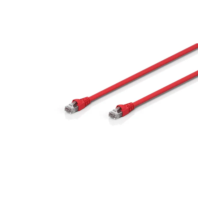 ZK1090-0101-1005 | K-bus ilgintuvas su dviem RJ45 kištukais abiejuose galuose, raudonas, 5 m, Ethernet c